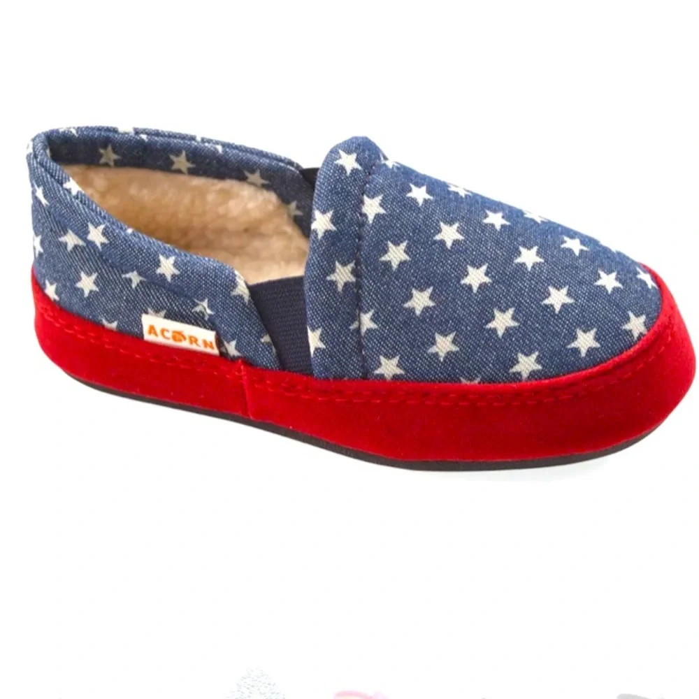3/$20 ACORN Kid’s Colby Gore Navy Stars Moccasins